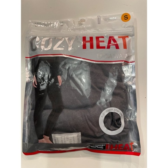 32 Degrees Cozy Heat High Waisted Leggings grey, small - Picture 2 of 6